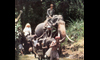 Willie, Indy a Shorty putujú na slonoch džungľou